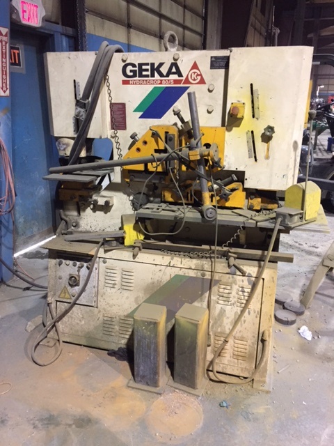 Geka Hydracrop 80/S Hydraulic Iron Worker, Machine ID: 8284